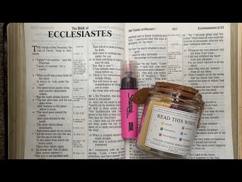 ASMR Bible Reading | Ecclesiastes ᰔ