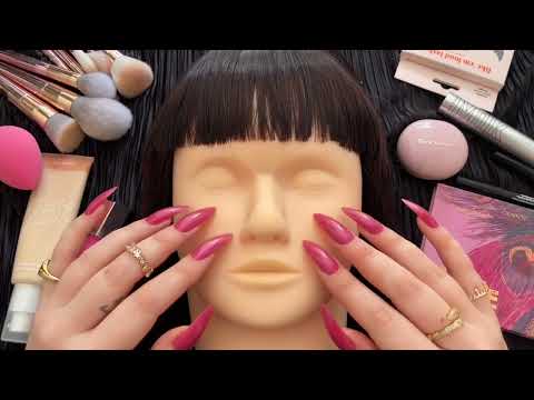 *one minute asmr* makeup on mannequin head