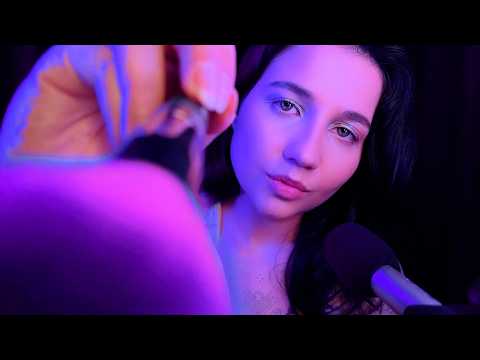 ASMR Shh... para ACALMAR e Desligar a Mente ♡ Sussurros e Pincéis na Tela para Dormir