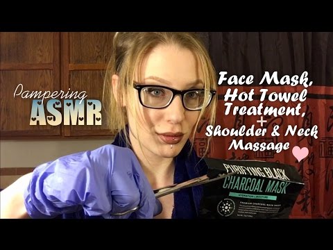 ASMR EXTREMELY TINGLY PAMPERING FACE MASK, NECK & SHOULDER MASSAGE, HOT TOWEL TREATMENT