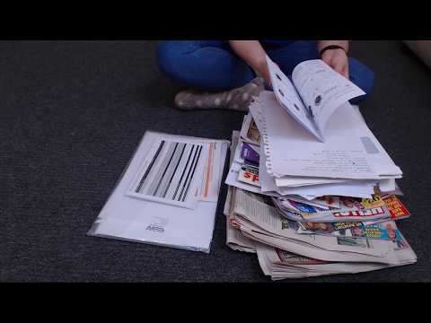 ASMR Sorting Paper Documents Newspapers Magazines Intoxicating Sounds Sleep Help Relaxation