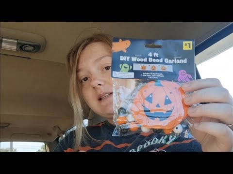 ASMR- Come with Me Halloween Shopping (Dollar General & 5 Below Haul) GRWM + Getting Lunch w Rambles