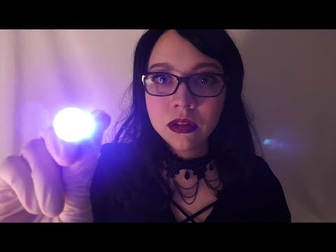 ASMR - Rude Goth Nurse does your Cranial Nerve Exam RP