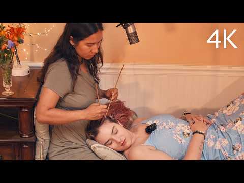 ASMR Healing Massage for @asmrkitten Scalp Check, Acupressure & Facial Gua Sha (Real Person 4K)