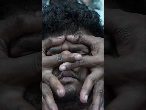 ASMR Deep Tissue Head Massage: Your Headache & Tension Buster #shorts