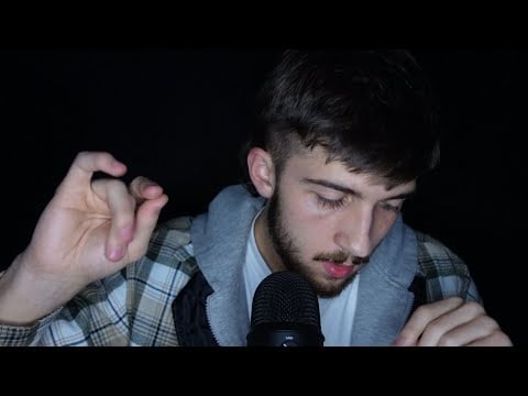 Close whispering and hand sounds ASMR