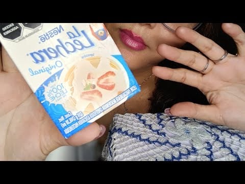 ASMR Comiendo Leche condensada con los dedos || Eating condensed milk with fingers
