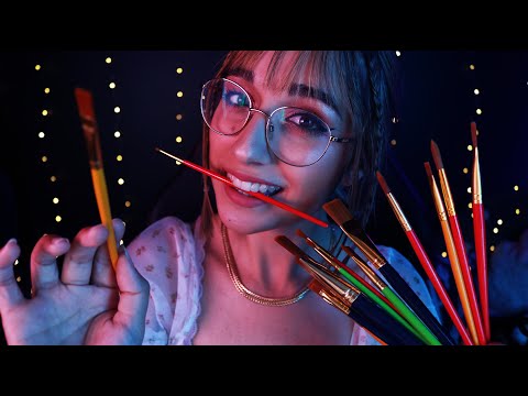 ASMR Painting you & Showering You with Compliments! (Personal Attention with up-close whispers) 🥰💖