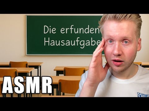 ASMR -  Meine erfundene Hausaufgabe! Lustige Geschichte meiner Schulzeit! (Ramble)