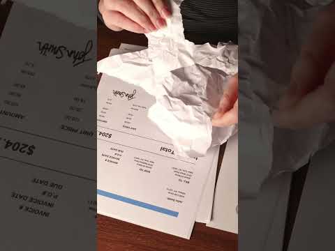 Sorting papers ASMR