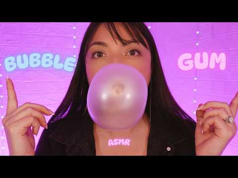 ASMR Bubble Gum Chewing & Bubble Pops 💗💥 | Ultimate Tingles!