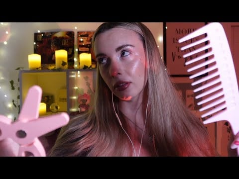 ASMR slightly chaotic haircut (rude and super busy) soft spoken/whispered ✂️🙄