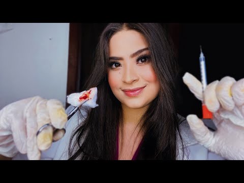 ASMR:CIRURGIA ESTÉTICA FACIAL-BICHECTOMIA 💉