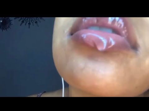 ASMR// Applying Layers of Lipgloss & Adding 💋😘’s , Ft. Headphones 💜