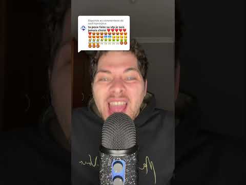 ASMR EMOJI CHALLENGE ❤️🤬😡🥶😘🥑🤮😱🦷🏀 #asmr #asmrfrançais #emojichallenge #shorts