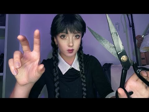 ASMR | Wednesday is Your Roommate (WLW, soft spoken ASMR, haircut asmr)