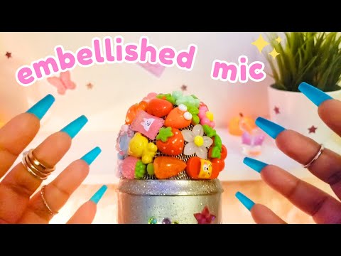 Embellished Mic ASMR Tapping and Scratching