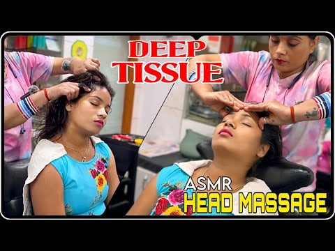 Soft Hand ASMR | Deep Tissue Head Neck Back & Hand Massage For New Client By Our New Masseuse #asmr