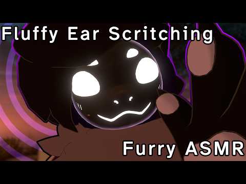 [Furry ASMR] Fluffy ear scritches from a cute protogen