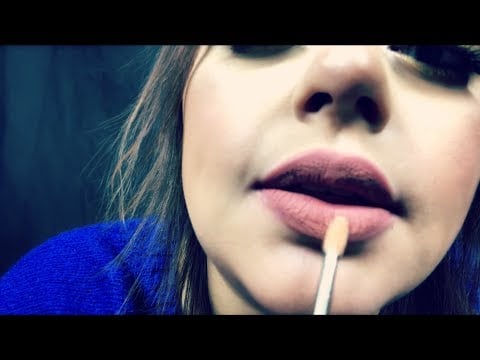ASMR| Lipgloss/ Lipstick Application , Mouth Sounds, Kissing Sounds