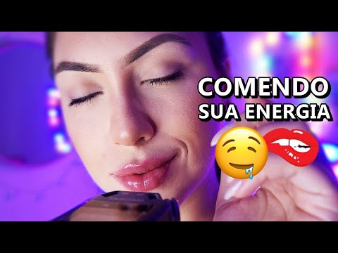 ASMR: COMENDO SUA ENERGIA NEGATIVA DE FORMA ARREPIANTE.