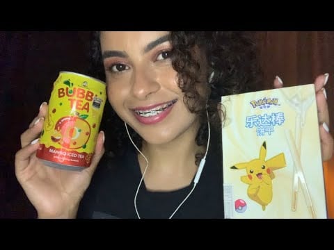 ASMR PROVANDO DOCES JAPONESES E COREANO 🇯🇵 🇰🇷