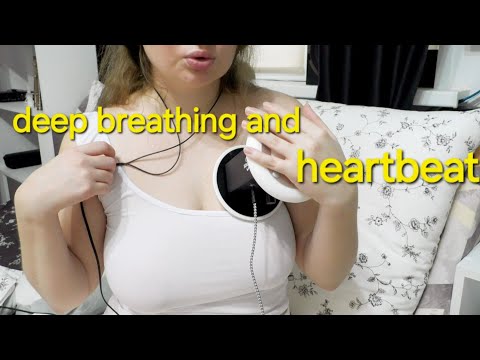 ASMR deep breathing heartbeat