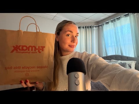 ASMR whispered TJ Maxx and Amazon haul 
