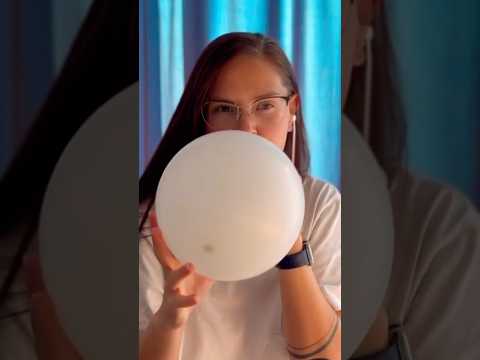 Blowing White Balloon ❤️ #asmr #blowing #balloon #viralshorts #shorts