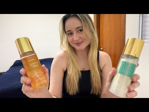 ASMR: MOSTRANDO MEUS BODY SPRAYS