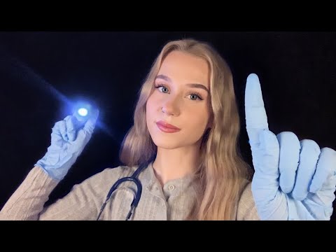 ASMR | Relaxing Cranial Nerve Exam (Soft Spoken, Flashlight, Eye Chart)