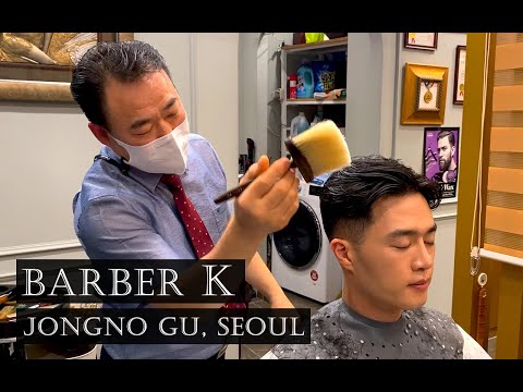 ASMR 30년 내공 달인의 화려한 가위 스킬 | 바버케이 | Haircut & Shampoo massages & scissors sounds