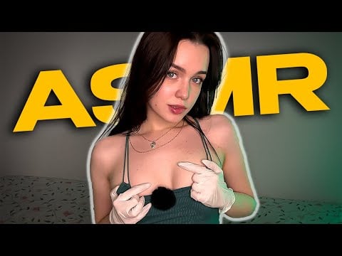 [4K USA ASMR] Latex Gloves & Gold Chain ⛓️ Intense Sharp Nail Clicks & Skin Scratching | No Talking
