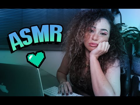 ASMR ROLEPLAY RECEPCIONISTA DE CLÍNICA | SONS DE TECLADO, VOZ SUAVE E PAPEL