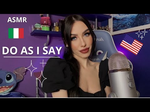 ASMR - SEGUI LE MIE ISTRUZIONI PER DORMIRE MA TIENI GLI OCCHI CHIUSI [DO AS I SAY]