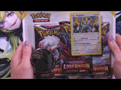 ASMR Pokemon Lost Origin | Soft Spoken Card Opening