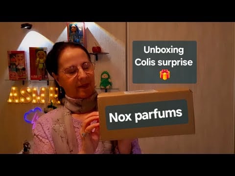 ASMR français, unboxing colis surprise envoyé par "Nox Parfums" 🎁