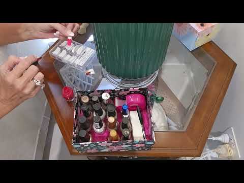 ASMR Nail Polish Color Selection. Glass Tapping light Clinking Sounds ( softly whispered)
