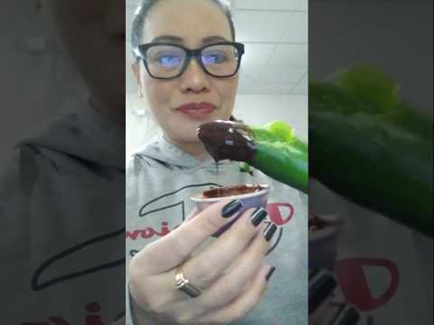 HOT JALOPENO WITH HERSHEY'S #everyone #eating #shortsfeed #mukbang #chili #challenge #viralvideo