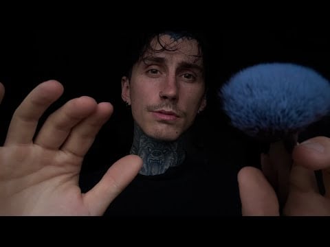ASMR Brushing Your Face While You Sleep (Gentle Hand Movements)