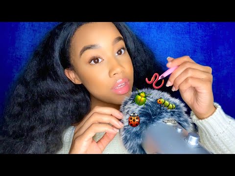 ASMR Looking For Bugs / Bug Searching 🐞🐛 W/ Fluffy Mic Scratching