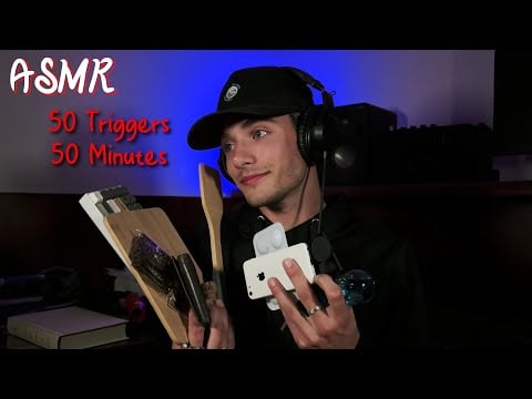 ASMR ~50 Triggers in 50 Minutes~ (50k Sub Special)