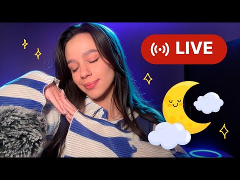 ASMR FOR SLEEP LIVE 😴 BEST TRIGGERS / Honey, mouth sounds, spider web, unintelligible whisper