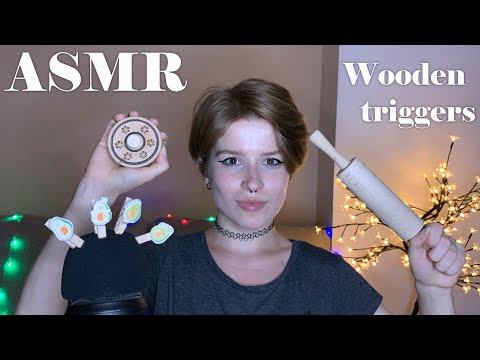 АСМР деревянные триггеры для сна. Таппинг по дереву / ASMR wooden triggers for sleep. Wood tapping 🌳