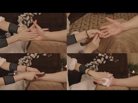 ASMR Hand Massage: Feel the Tension Melt Away as Each Finger is Stretched! (Click to Relax)