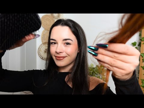 ASMR [Roleplay] - Rdv coiffeur hyper réaliste et relaxant 💇🏻‍♀️✨ | Brossage des cheveux, lissage...