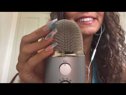My 40th ASMR video | mic scratching + close clicky whispering