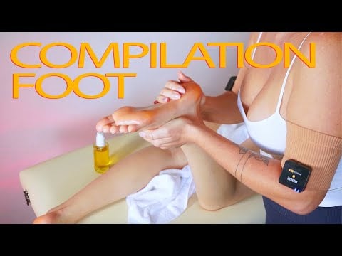 ASMR foot compilation Massage