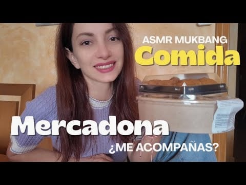 ASMR Mukbang Relajante Mercadona 🍣 Voz Mixta | Charla Suave y susurros probando comida
