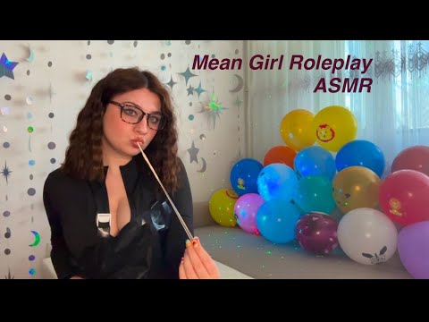 ASMR | Gum Chewing And PVC Apron Sounds | Mean Girl Roleplay